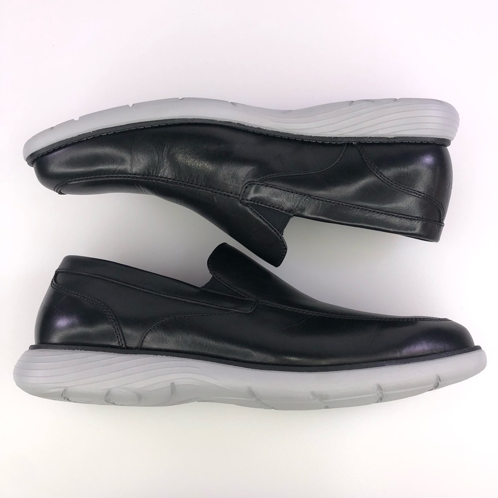 Rockport Leather Black Venetian Loafer Shoes Size 10W - Picture 2 of 7